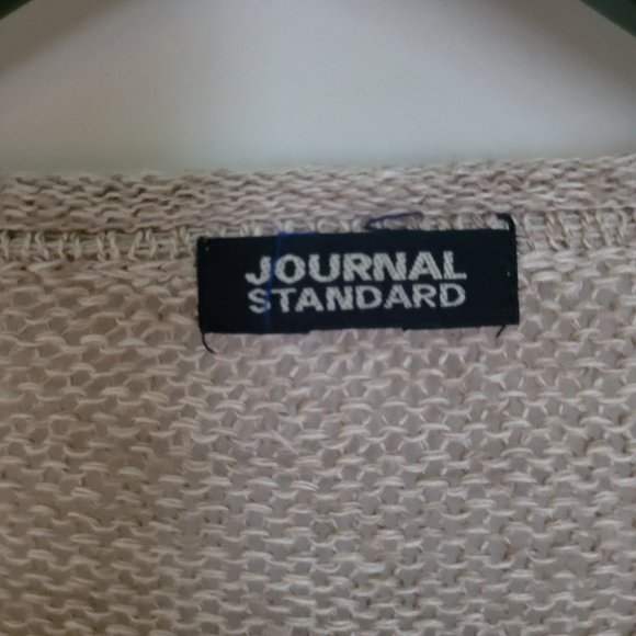 Grey Blue Red Linen Shrug Cardi sz Medium - Picture 7 of 9